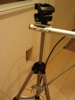 三脚直付けシングルブームとステー